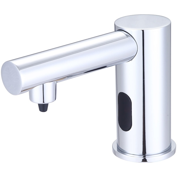 Single Hole Deck Mount Electronic Sensor Soap Dispenser in Chrome